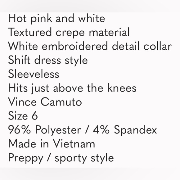 Gorgeous Vince Camuto Shift Dress - Picture 7 of 7